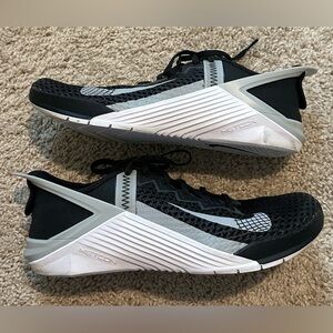 Nike Metcon 6 Flyease DB3790-010 Men Training Shoes Black/Light Smoke Grey Sz 8